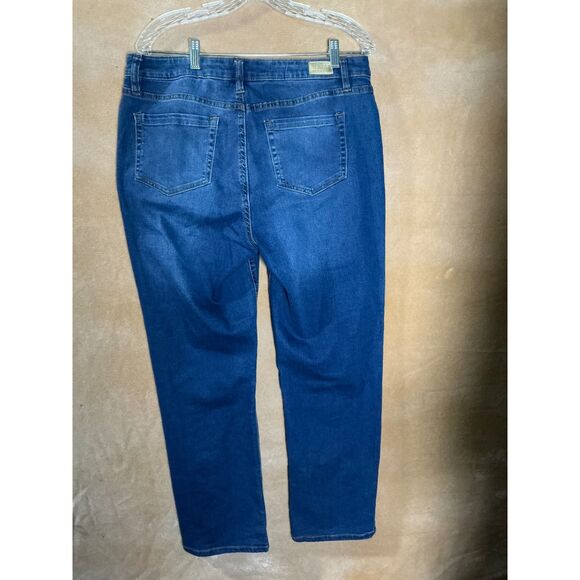 Jones New York Signature Women's Blue Denim Straight Leg Jeans Size 12 - Picture 7 of 8